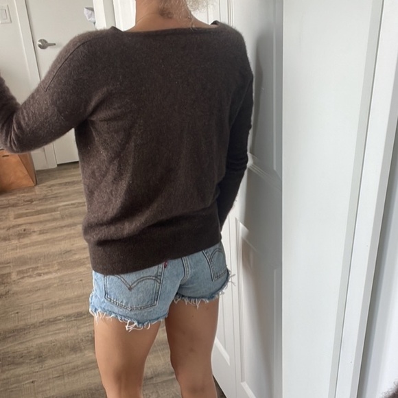 Anthropologie Seaton cashmere brown sweater - Picture 5 of 6